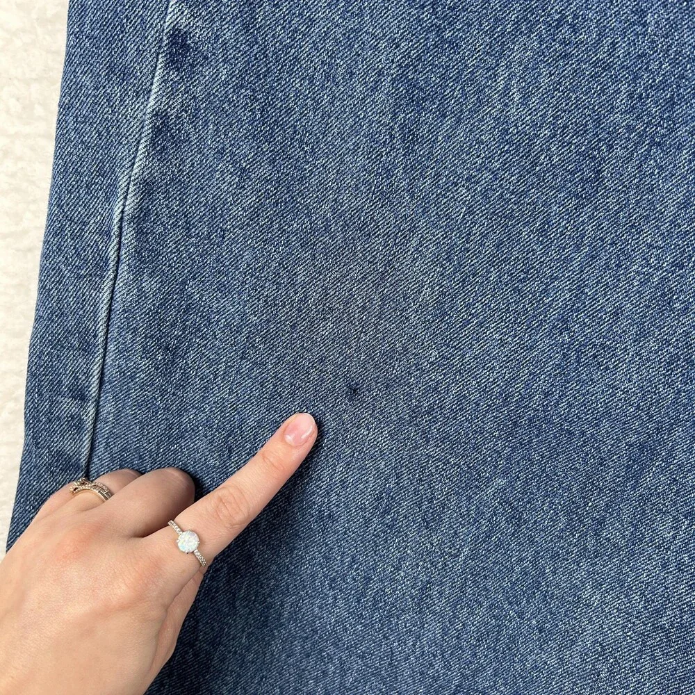 Levis 550 Jeans Mens 50x30 Medium Wash Blue Denim Relaxed Tapered Zip Fly